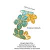 Dripped Oil Flower Cuff Bracelet Multicolor Floral Open Bangle Elegant Floral Bracelet  Women