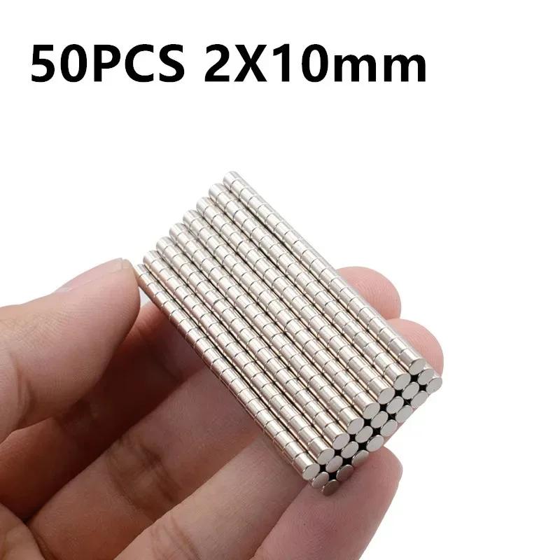 20 50pcs Magnet Strong Neodymium Magnets 5x1 5x2 10x2 Mm Aimant Rare Earth Magnetic Hardware Home Improvement Magnets for Fridge