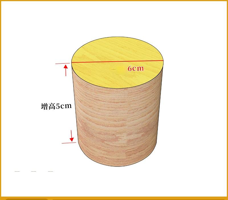 Solid Wood Furniture Heighten Legs Cabinet Sofa Table Chair Bed End Table Feet Mat Furniture Increased Pad Round Pine Wood