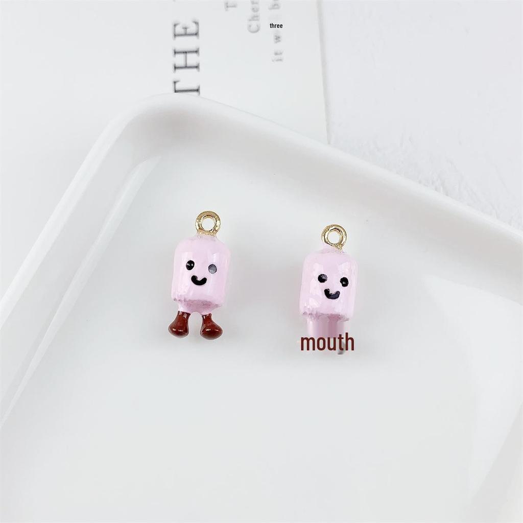 Alloy Drip Oil Cartoon Potato Pendant for DIY Jewelry Making