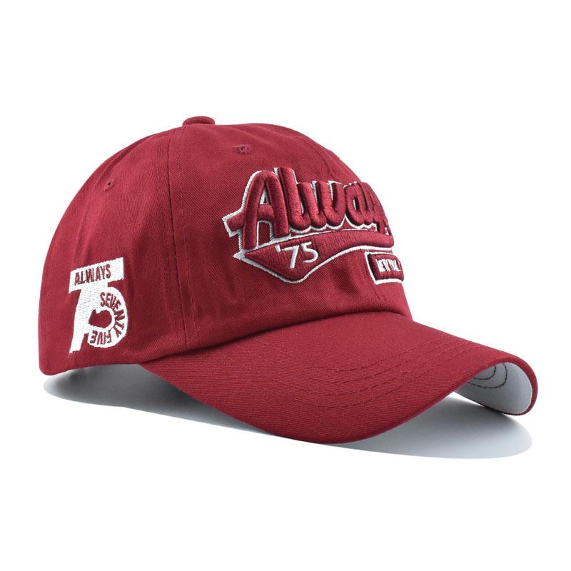 2026 Spring/Summer Unisex Cotton Baseball Cap Vintage Washed with Alphabet ALWAYS Embroidery - Hip-Hop Inspired Snapback Design