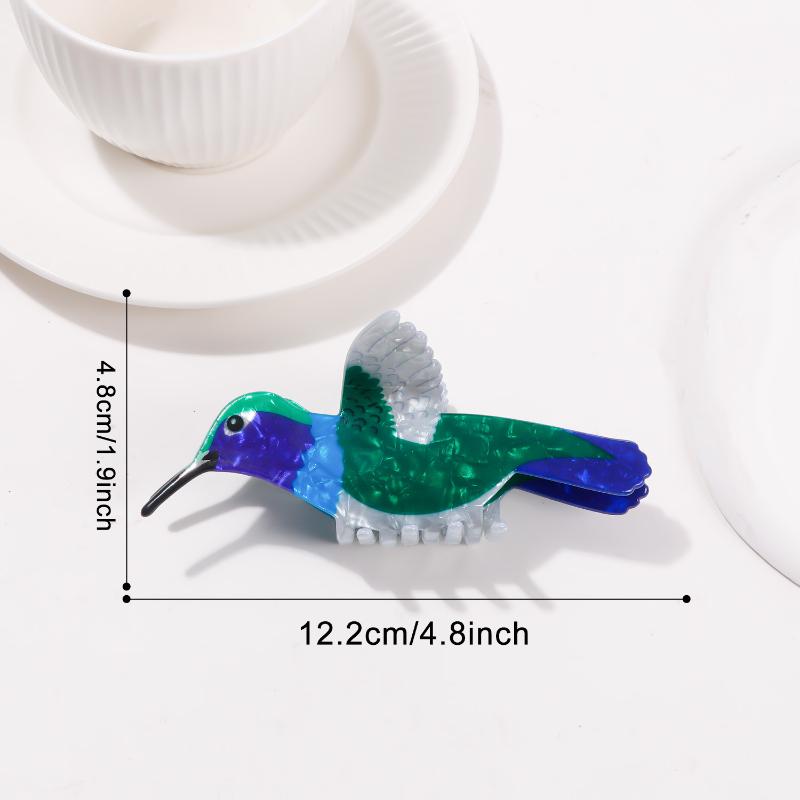 1 Stück PVC Niedlicher Vogel Greifclip Bunter Haarnadel Hai Clip Haare Damen Zubehör Mädchen Haarkralle