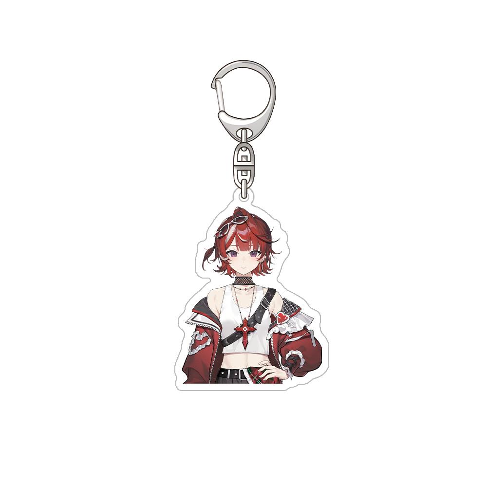 Nijisanji Aza Michiya Kouichi Inochi Urushiha Hunger Mikoto Miki Kioi Kima Tabbiito HD Acrylic Keychain Bag pendant anime goods