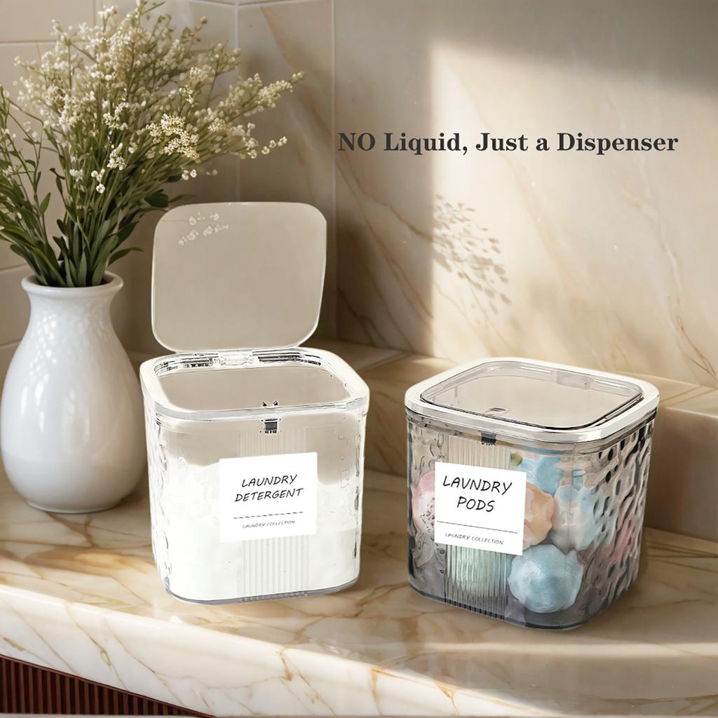 Laundry Pods Container with Lid for Laundry Room Organization Storage, Dishwasher Pods Container Laundry Detergent Pods Holder