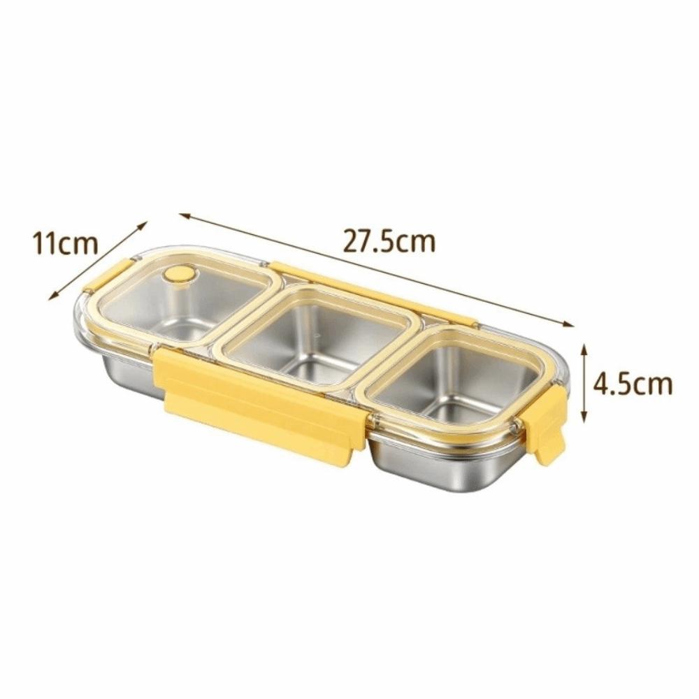 with Fork Spoon Bento Box 304 Stainless Steel Food Container New Divided Lunch Box For Meal Prep