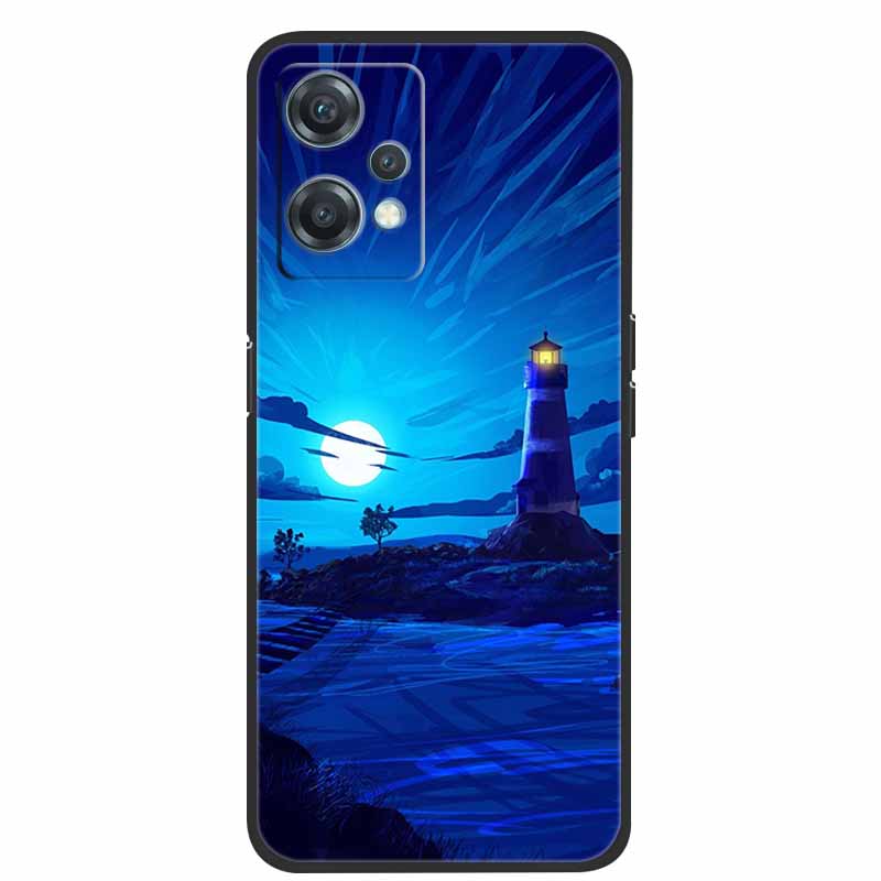 For OnePlus Nord CE 2 Lite 5G Cases Black Silicone Luxury Bumper TPU Case Cover Capa For OnePlus Nord CE 2 5G Shockproof Cases
