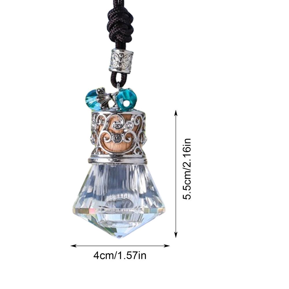 

Автомобильный подвесной стеклянный флакон освежитель воздуха пустая бутылка ароматерапевтический кулон диффузор украшение для автомобиля ароматерапевтический орнамент