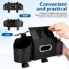 FRCOLOR Multifunctional Car Storage Drink Holder Tissue with Drink Holder Storage Stylish and Neat Car Interior Storage Box, & Case, 34x21x18cm, Hook,