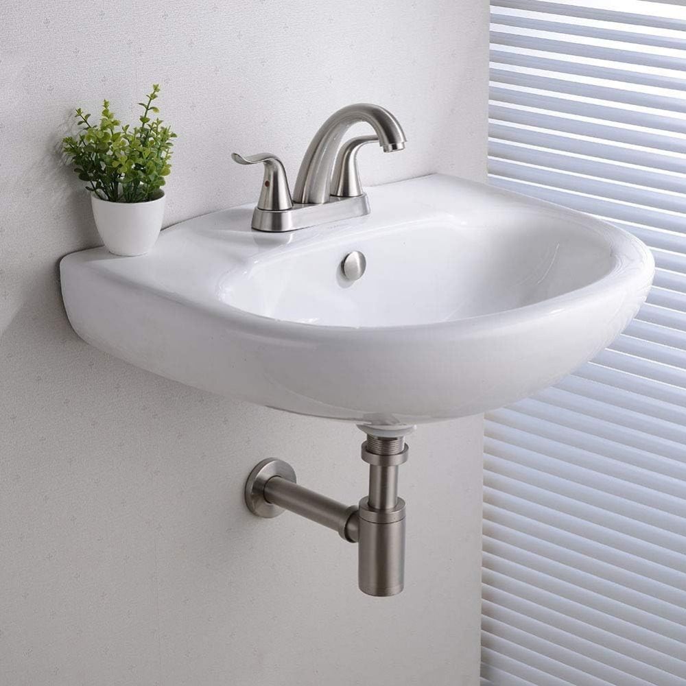 Adjustable Height Round P-Trap Waste Pipe Kit Siphon Drainer Plumbing Tube  Kitchen