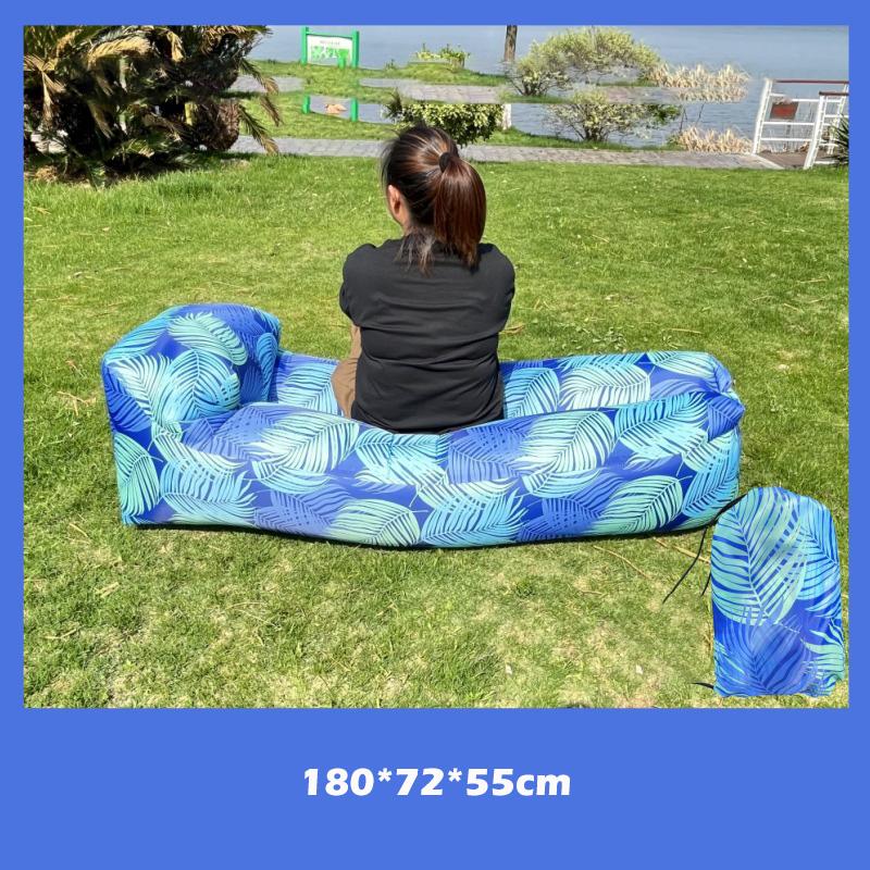 Outdoor Air Lazy Inflatable Sofa Bag Portable Camping Sofa Mattress Music Festival Concert Recliner