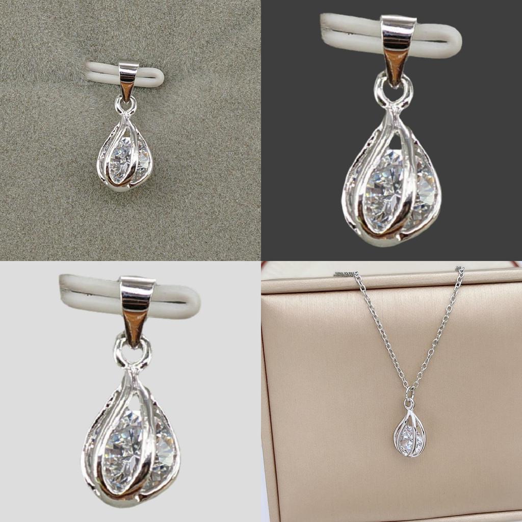 Delicate Zircon Necklace Ultra Glittery Set In Minimalist Collarbone Chain Jewelry Pendant Female Korean Chic High-end