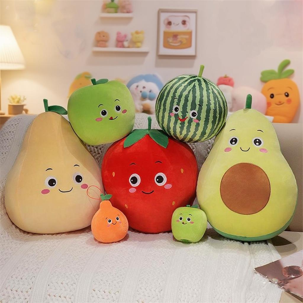 Creative Cute Fruit Strawberry Orange Pillow Plush Toy Doll   Home Pillow Cloth Doll