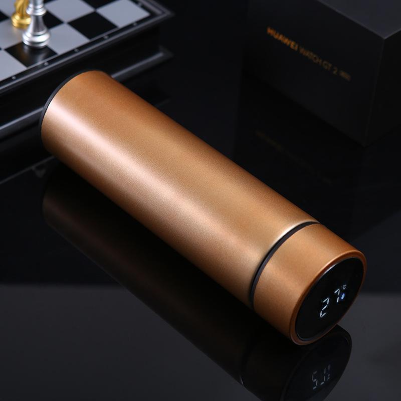 Stainless Steel Smart Thermos Cup Double-layer Vacuum Touch Temperature Cup Business Men's and Women's Office Straight Cup