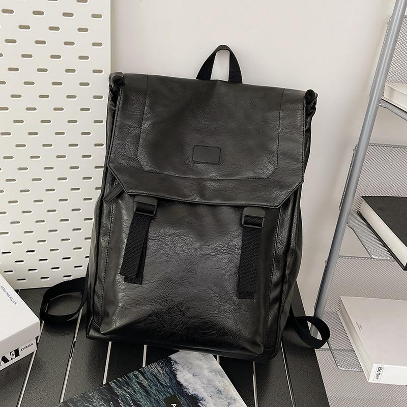 Japanese Tooling Schoolbag Male College Student Computer Backpack Men'S Travel Bag Waterproof Large-Capacity Couple Backpack