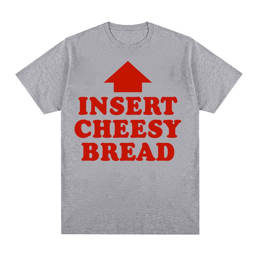 Tricou Grafic Meme Vintage Amuzant Insert Cheesy Bread Bărbați Femei Modă Tricouri cu Mânecă Scurtă Bumbac Confort Tricouri Supradimensionate
