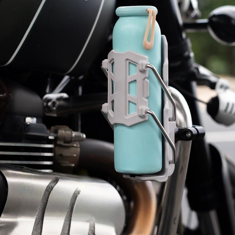 1 Set 360° Adjustable Handlebar Cup Cage Universal Bike Motorcycle Water Bottle Holder For MTB Road Cycling ADV Motorbike