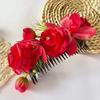 Sweet Flower Hair Comb Bohemian Fixed Combs Thailand Flower Hairpin Hair Clip Ethnic Style Wedding Bride Accessories Headdress