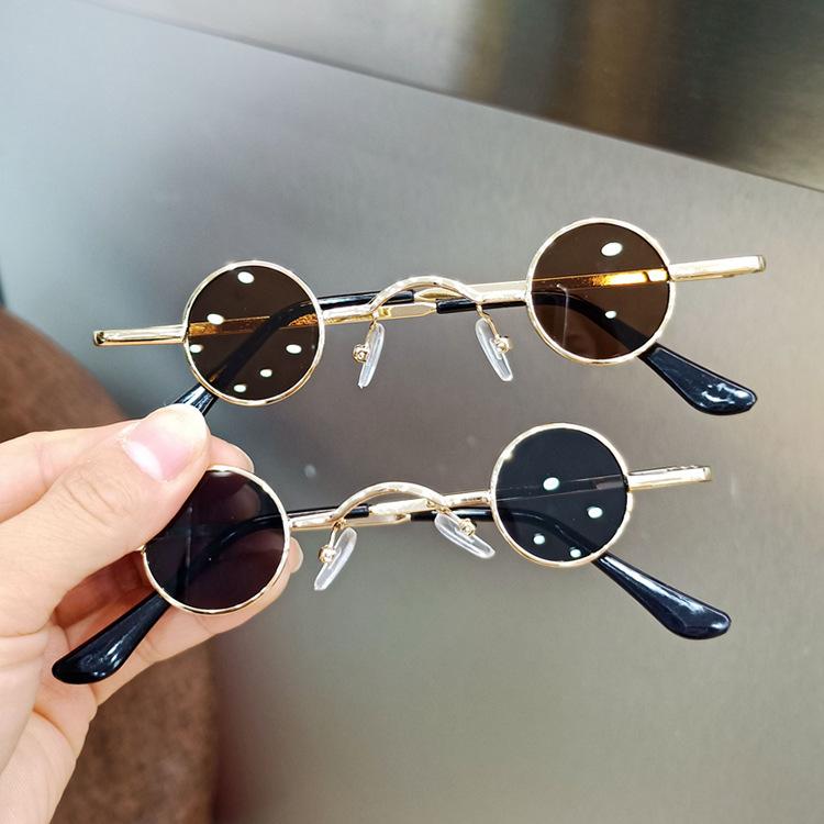 Punk Round Sunglasses Retro Men Women Ultra Small Frame Hip Hop Fashion Sunglasses