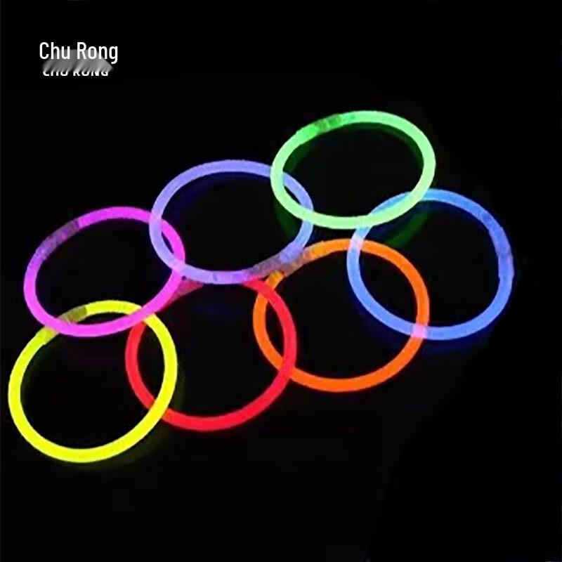 100-Pack Disposable Glow Stick Bracelets