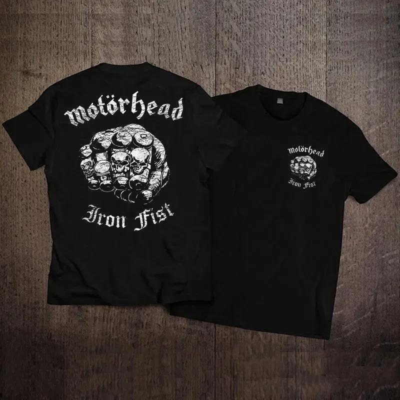 New Large-sized Short Sleeved Pure Cotton T-shirt for Men and Women Rock American Retro Harley Motorcycle Printed Loose T-shirt