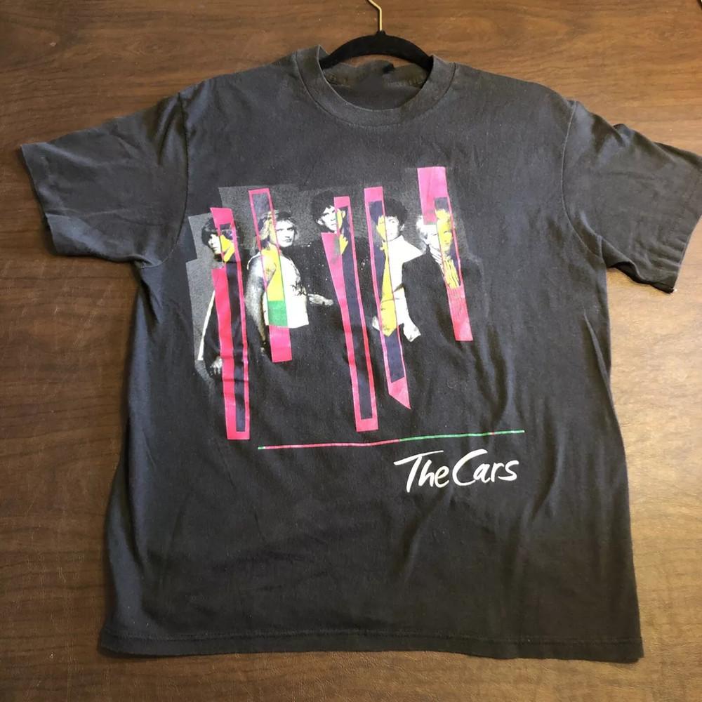Мужская футболка The Cars 1987 Tour Черная Классическая Унисекс S-5XL LI900 Унисекс Футболка XXL