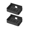 2PCS Wall Mounted Bathroom Soap Holder Easy Installation Double Layer Drainage Space Saving Bathroom Soap Organizer