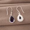 African Amethyst Earrings, 925 Solid Sterling Silver Gemstone Jewelry, Handmade Earrings, For Thanksgiving Gift