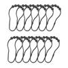 Shower Curtain Hooks Rings Metal Shower Curtain Hooks Rings For Bathroom Shower Rods Curtains Set Of 12 Black