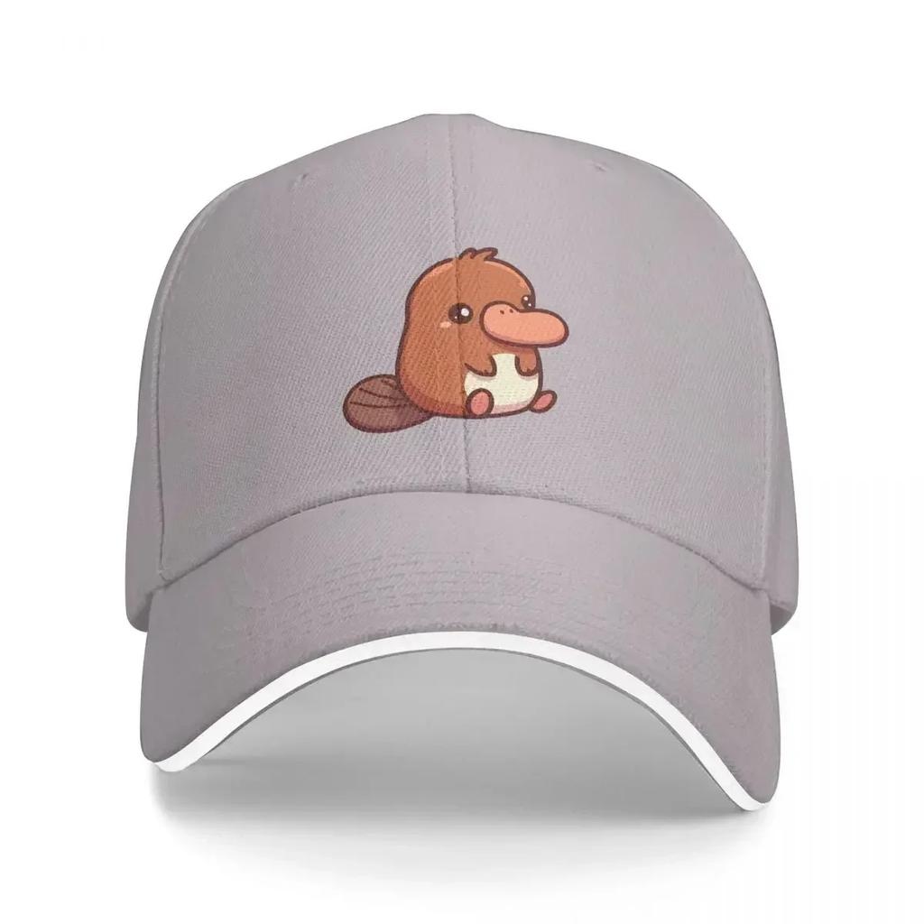 Cute Platypus Illustration Cap Fashion Casual Baseball Caps Adjustable Hat Summer Unisex Baseball Hat Customizable Polychromatic
