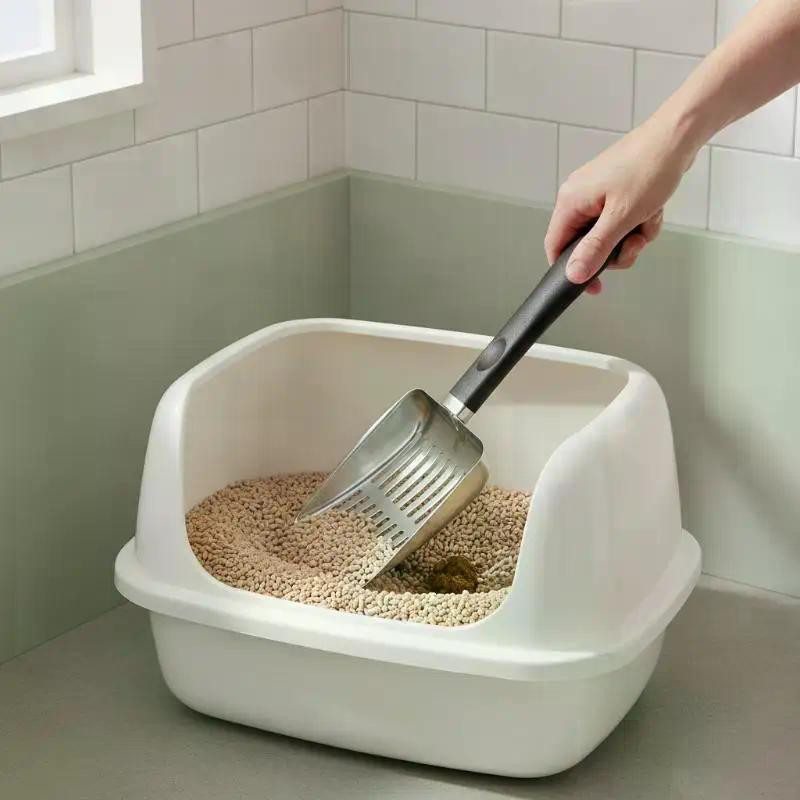 Cat Sand Cleaning For Dog Cat Clean Feces Supplies Cat Litter Shovel Pet Cleaning Tool Pet Products Metal Long Handle Scoop