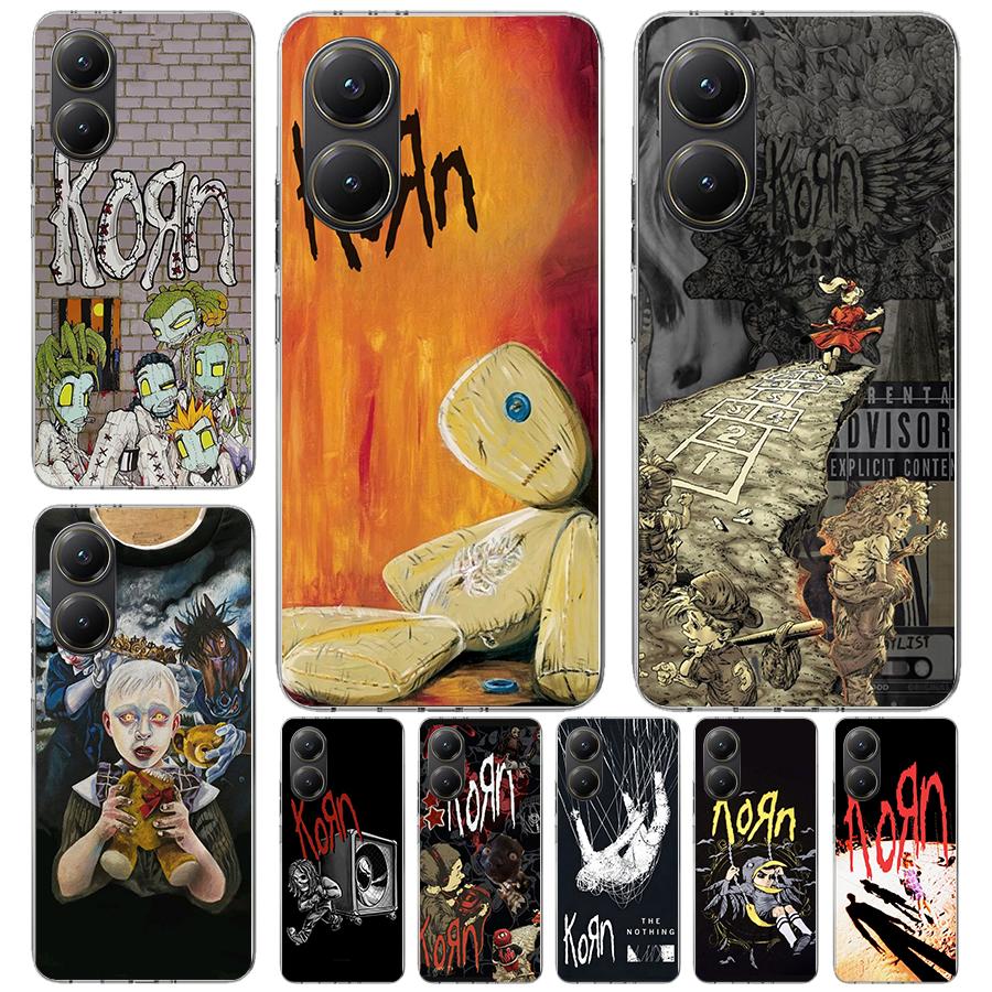 K-Korn Rock Band Soft Phone Case For Xiaomi Redmi 15C 15 13C 13 Poco X5 X6 X7 F7 Ultra M7 12C 12 10 10C 9C 9A 9T 9 Fundas Poco X