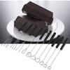 Set of 10 Stainless Steel Split Chocolate Forks Hot Pot DIY Decorative Tools Pralines and Trüffel