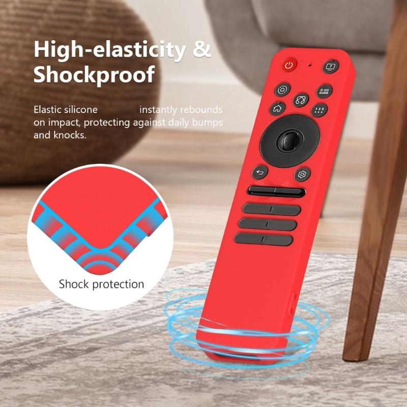 Silicone Cover Remote Silicone Case for TV Controllers Anti Scratch Surfaces Flexible Shockproof Design Easy Maintenance