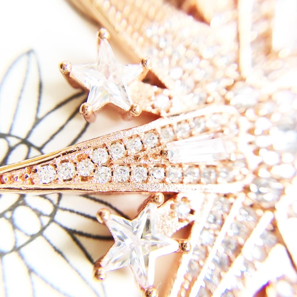 Pendant Lucky Magic Star Rose Gold ,2023 Spring New Jewelry Romantic 925 Sterling Silver Unique Magical Festive Gift For Women