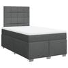 VidaXL Sommier à lattes de lit avec matelas Gris foncé 120x200cm Tissu 3290456