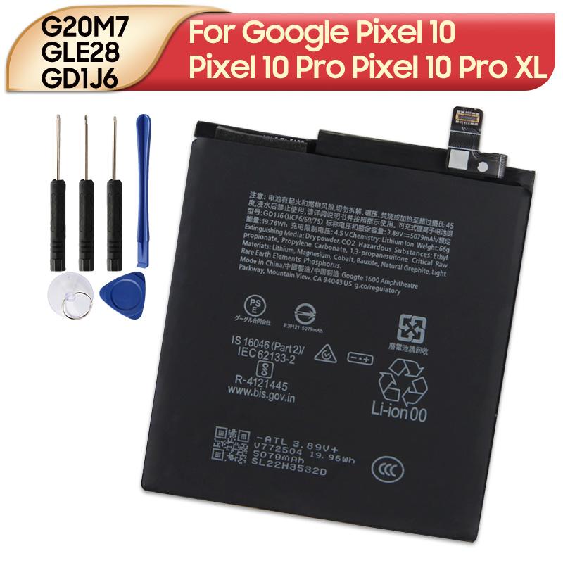 New Rechargeable Lithium Battery G20M7 GLE28 GD1J6 For Google Pixel 10 Google Pixel 10 Pro Google Pixel 10 Pro XL With Tools