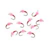 5pcs 10 Pcs/box Translucent Tungsten Bead Core Hard Egg Fly Glo Bug Fly Fishing Flies Lures Size 12#