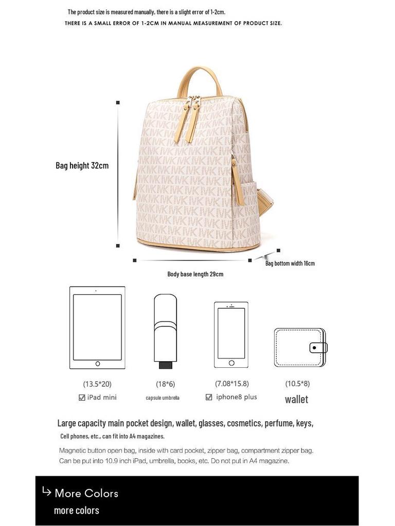 Hong Kong Genuine Leather Women's Backpack 2025 - New Summer Fashion, Large Capacity for Travel & School