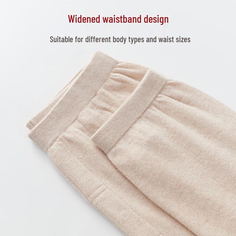 Mengyangwang Men's 100% Wool Thermal Pants
