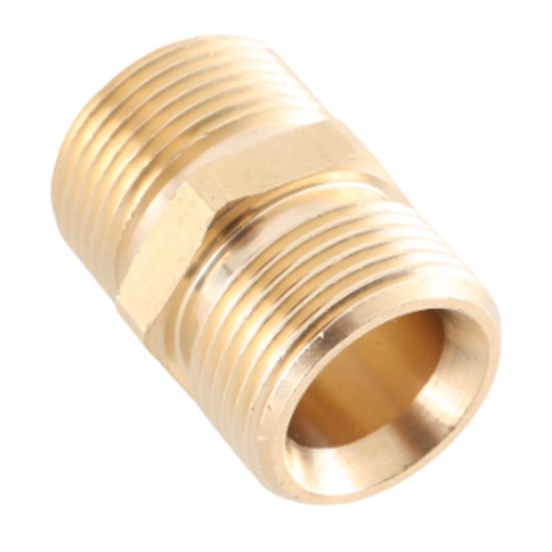 Accoppiatore in Ottone per Idropulitrice, Connessione Maschio M22-15mm M22-14mm, Adattatori Connettori per Estensione Tubo Heavy Duty,