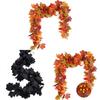 Autumn Artificial Maple Leaf Garland For Wedding Decor And Outdoor Events