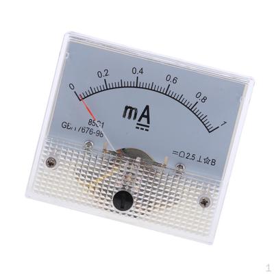 Stejnosměrný analogový ampérmetr panelový měřič proudu AMP 64x56x52mm vysoce přesný rozsah měření