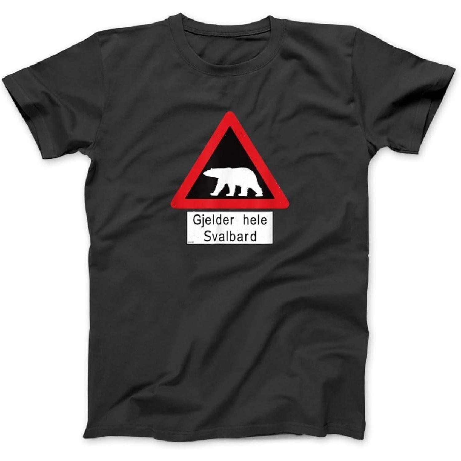 Svalbard T Shirt Polar Bear Sign Gjelder Hele Norway T-Shirt T-Shirt, Sweatshirt, Hoodie for Men Women Kids Made in Canada Black XXXXXL разноцветный