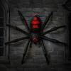 Gruselige Spinnendekoration für Bars Fenster Halloween Animatronics Hängedekoration, Riesig mit LED-Augen Realistische Flexible Beine Und Geräusch Außenbereich