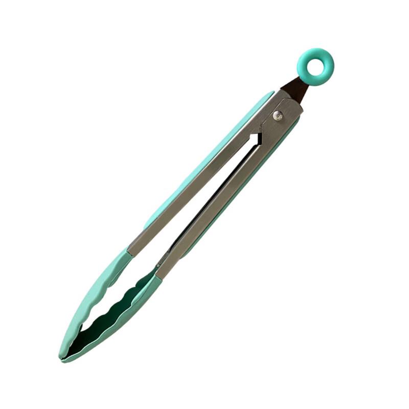 Ruhan High-Temperature Silicone Stainless Steel Food Tongs