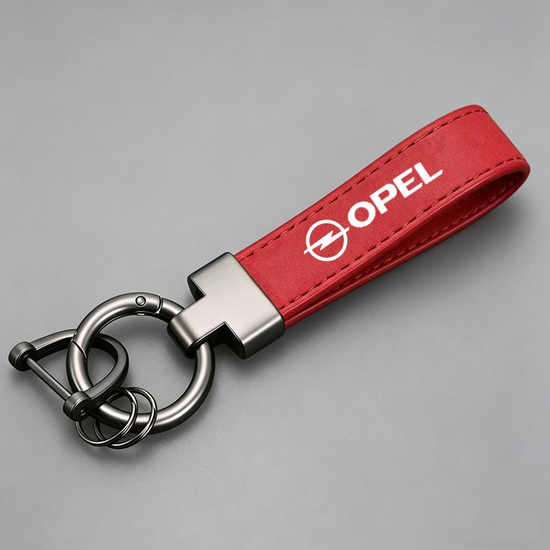 Logo Legierung Luxus Wildleder Leder Schlüsselanhänger Auto Schlüsselanhänger Für Opel Astra Grandland Corsa Mokka Frontera Insignia Zafira Vivaro Karl