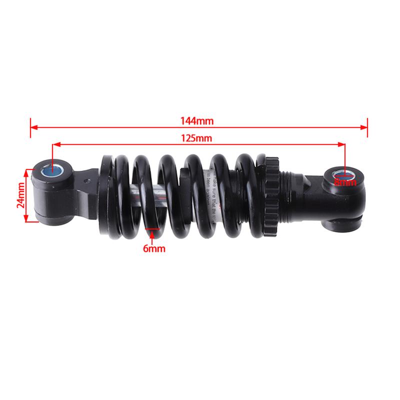 Ammortizzatore per mountain bike da 125 mm, bicicletta pieghevole, monopattino, bicicletta elettrica, camera d'aria posteriore, ammortizzatore per bicicletta softail