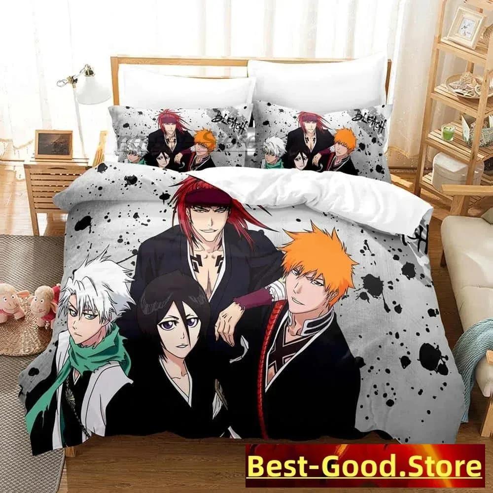 Comforter New 3D Print Anime Bleach Kuchiki Rukia Bedding Set Single Twin Full Queen King Size Bed Set Adult Kid Bedroom S