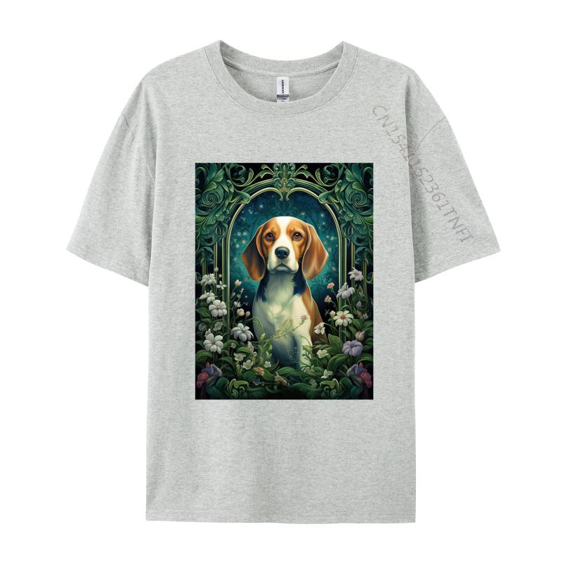

Beagle Dog In Vintage Tshirt Male Tops Print Tees Custom Tees Red And Black Graphic T Shirt Drop Shipping S