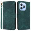Wallet Case for X8d - Leather/PU, Green, With Lanyard